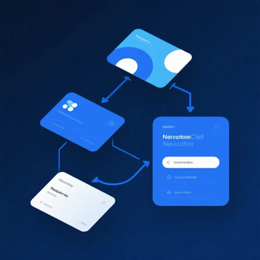 清晰的网站访问路径示意图